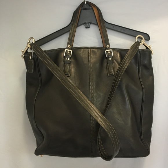 Coach Black Crossbody *HUGE* Laptop/Work Friendly! - Picture 3 of 6